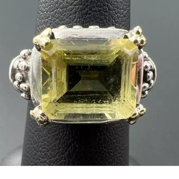 925 Samuel Behnam Lemon Quartz Ring - Picture 1 of 6